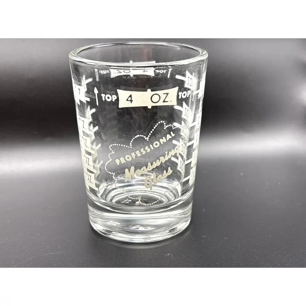 Vintage Libbey 4oz Jigger Professional Measuring Cup Bartop Accessory